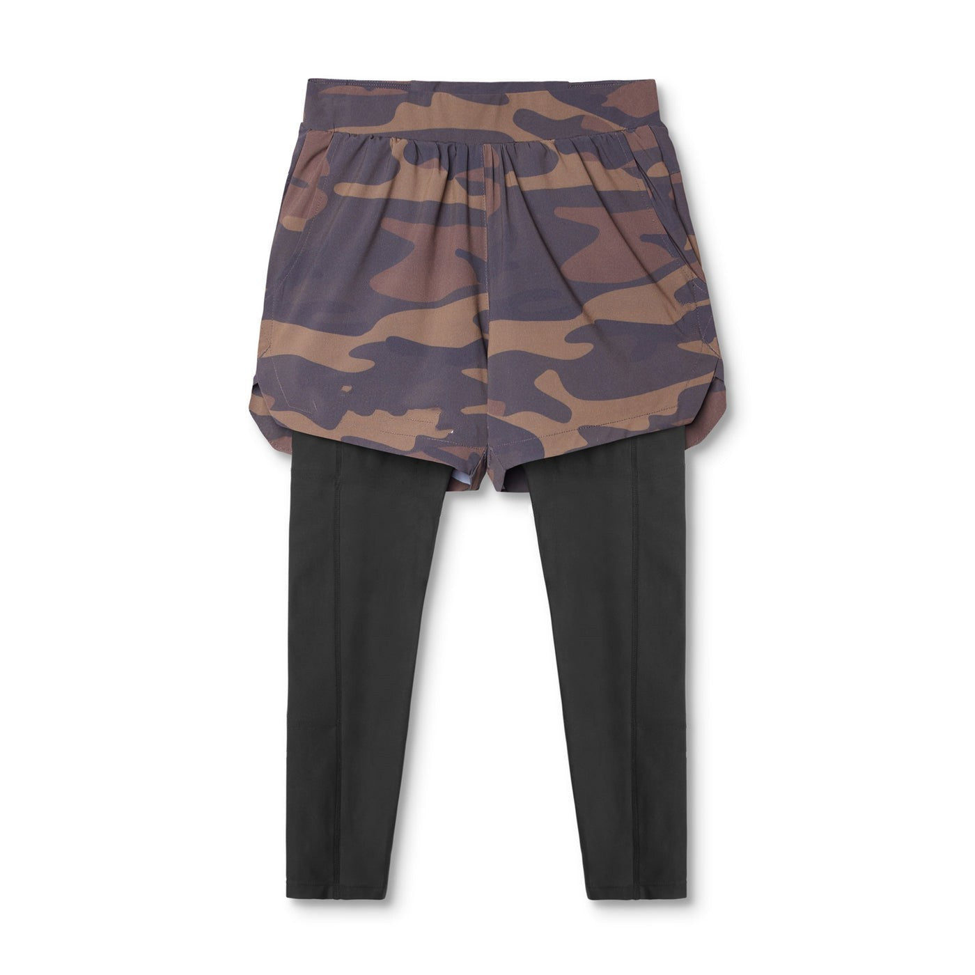 Stretch Breathable Outdoor Training Double Layer Shorts