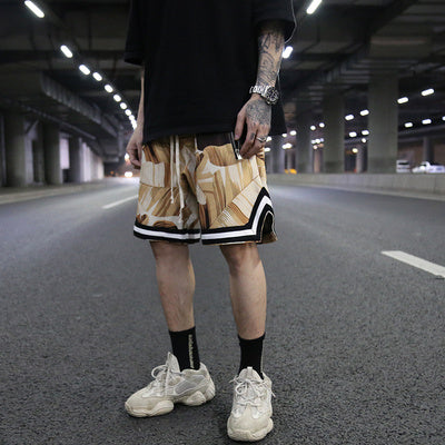 Floral loose shorts beach shorts - Fuzzy Sports