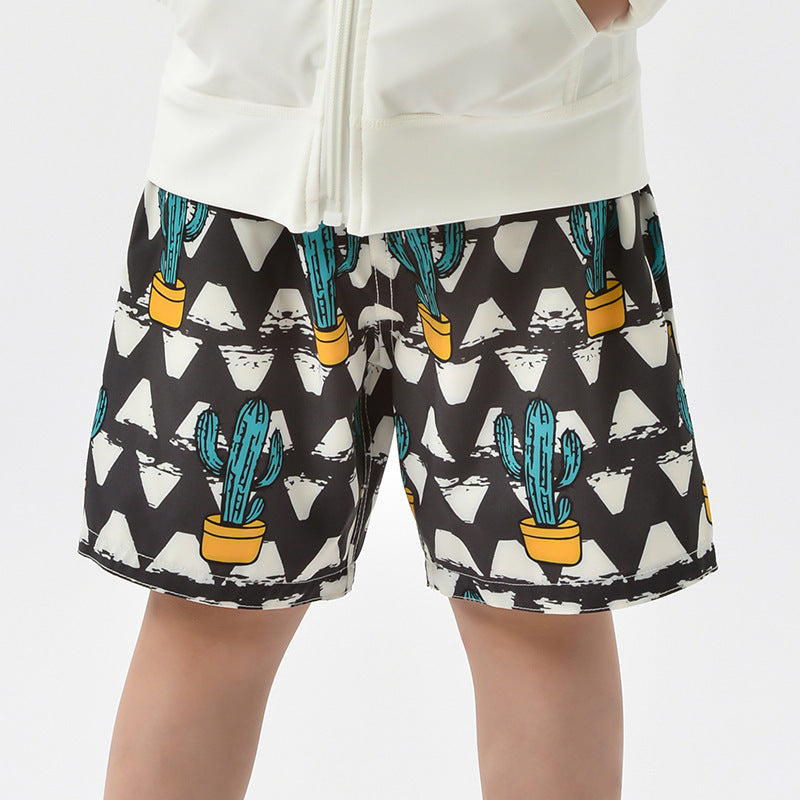 Children's beach shorts boxer swimming trunks