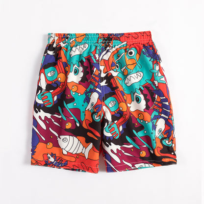 Children's beach shorts boxer swimming trunks