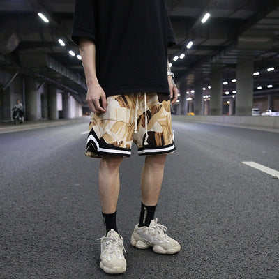 Floral loose shorts beach shorts - Fuzzy Sports