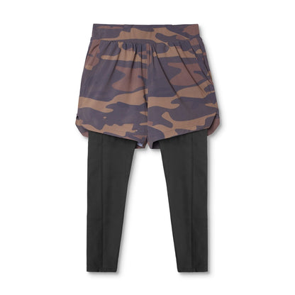 Stretch Breathable Outdoor Training Double Layer Shorts