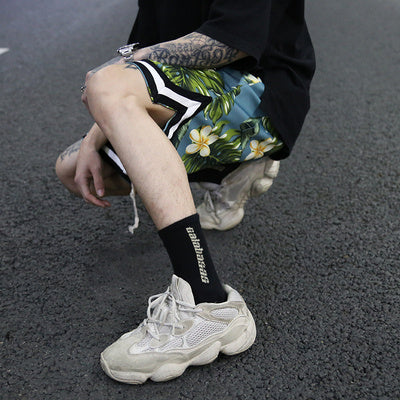 Floral loose shorts beach shorts - Fuzzy Sports