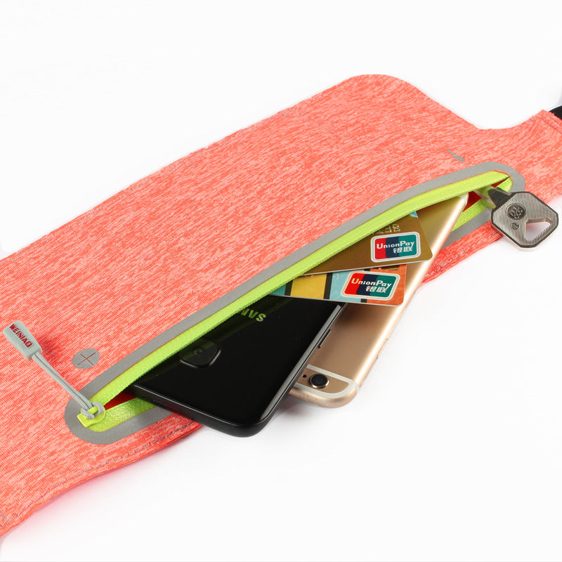 Sports Running Bag Sports Outdoor Pockets Fitness Waterproof Jogging Pockets Invisible Mobile Phone Pockets - Fuzzy Sports