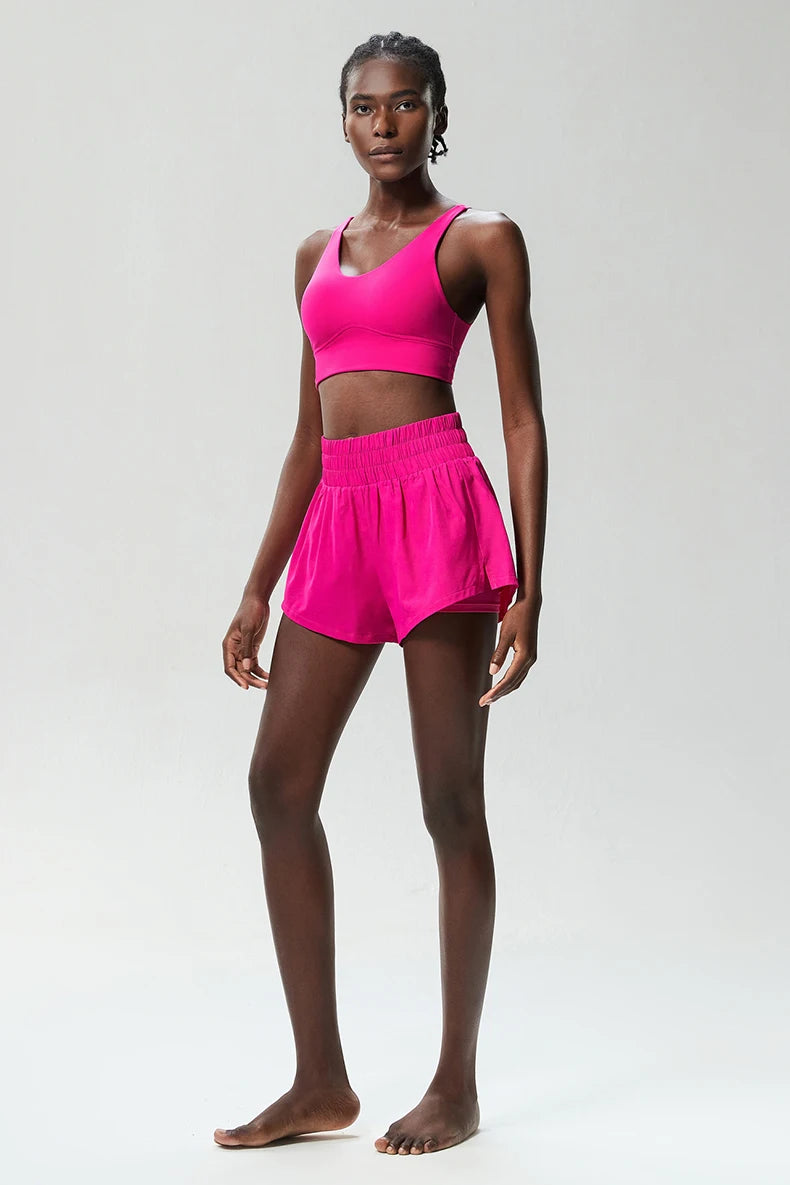 Womens Two Piece Summer Sportswear Fitness Set - Fuzzy Sports