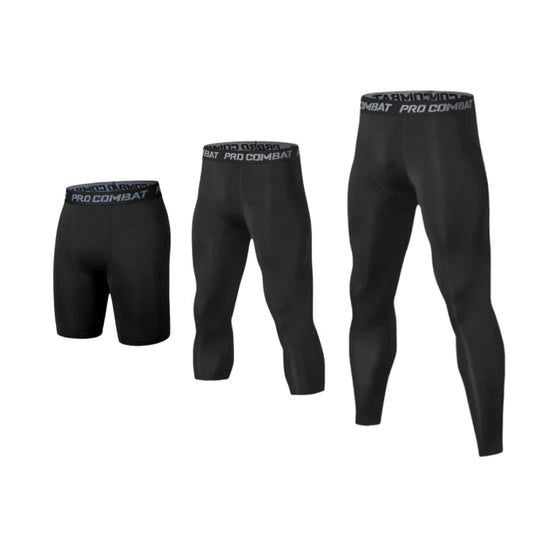 Mens Compression Pants Tights Cool Dry Baselayer Leggings - Fuzzy Sports
