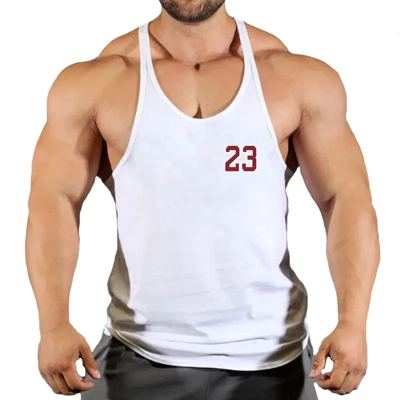Mens Sleeveless Singlet Vest Gym Top - Fuzzy Sports