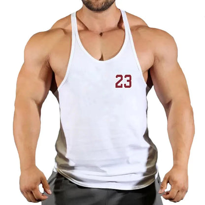 Mens Sleeveless Singlet Vest Gym Top - Fuzzy Sports