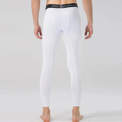 Mens Compression Pants Tights Cool Dry Baselayer Leggings - Fuzzy Sports