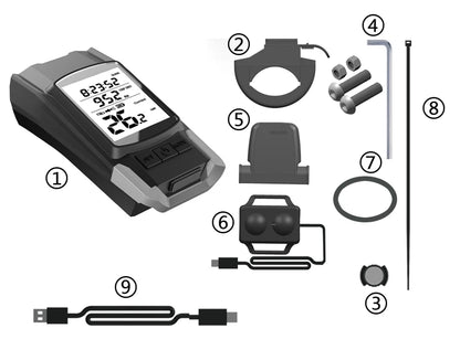 4 Mode USB Bike Light Lamp Bicycle Computer 3 Mode Horn Flashlight Cycle Bike Speedometer Led Front Lights Cycling Headlight - Fuzzy Sports
