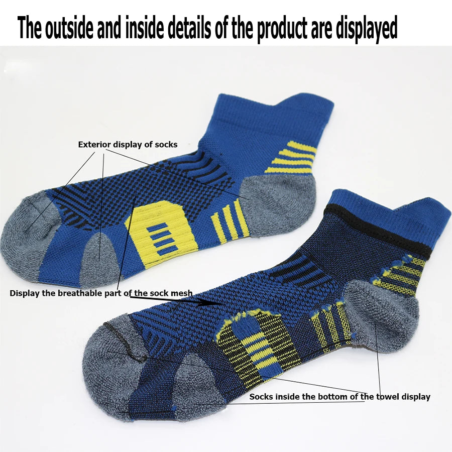 3Pair Fitness Sports Socks Non-Slip Men Women - Fuzzy Sports