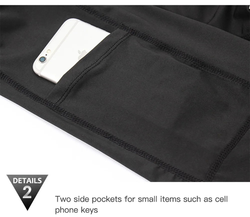 Sports Shorts Men Compression Running Shorts With Pocket Quick Dry Workout Gym Shorts Fitness Sport Leggings for Men