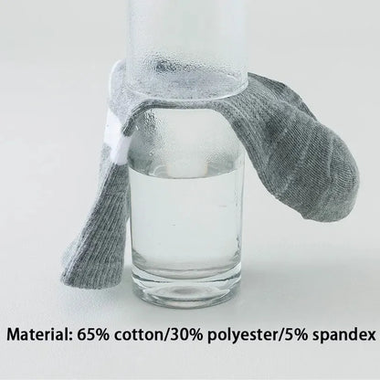 5 Pairs of MEN'S Sports Cotton Socks, Sweat Wicking and Breathable - Fuzzy Sports