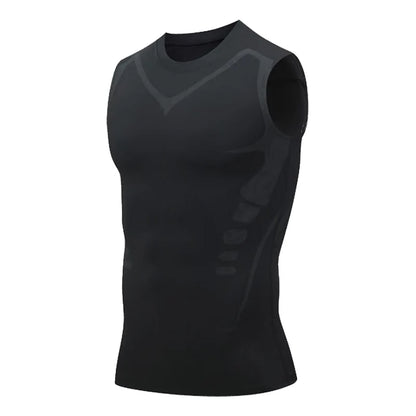 Men's Compression Shirt Short Sleeve Quick Dry Top - Fuzzy Sports