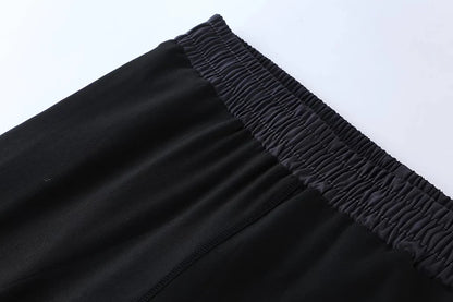 Men Tight Sport 2 In 1 Cropped Pants Elastic Quick-dry Compression Workout Training Exercise Running Sports Shorts