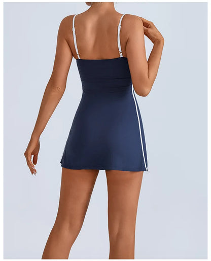 Womens Sports Tennis Dress with Pad - Fuzzy Sports