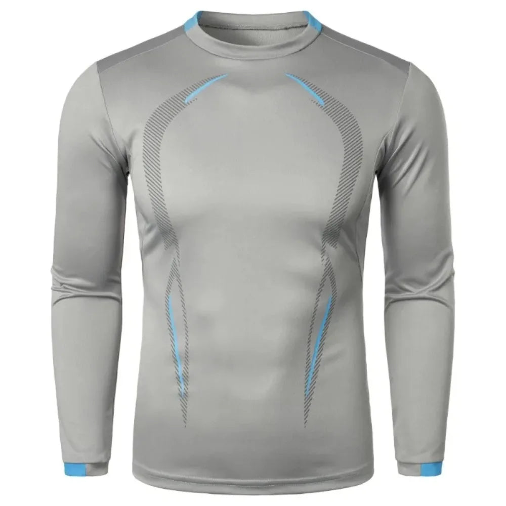 Autumn Men's Long Sleeve Quick Dry T-shirt Lightweight Breathable