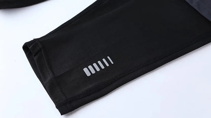 Men Tight Sport 2 In 1 Cropped Pants Elastic Quick-dry Compression Workout Training Exercise Running Sports Shorts