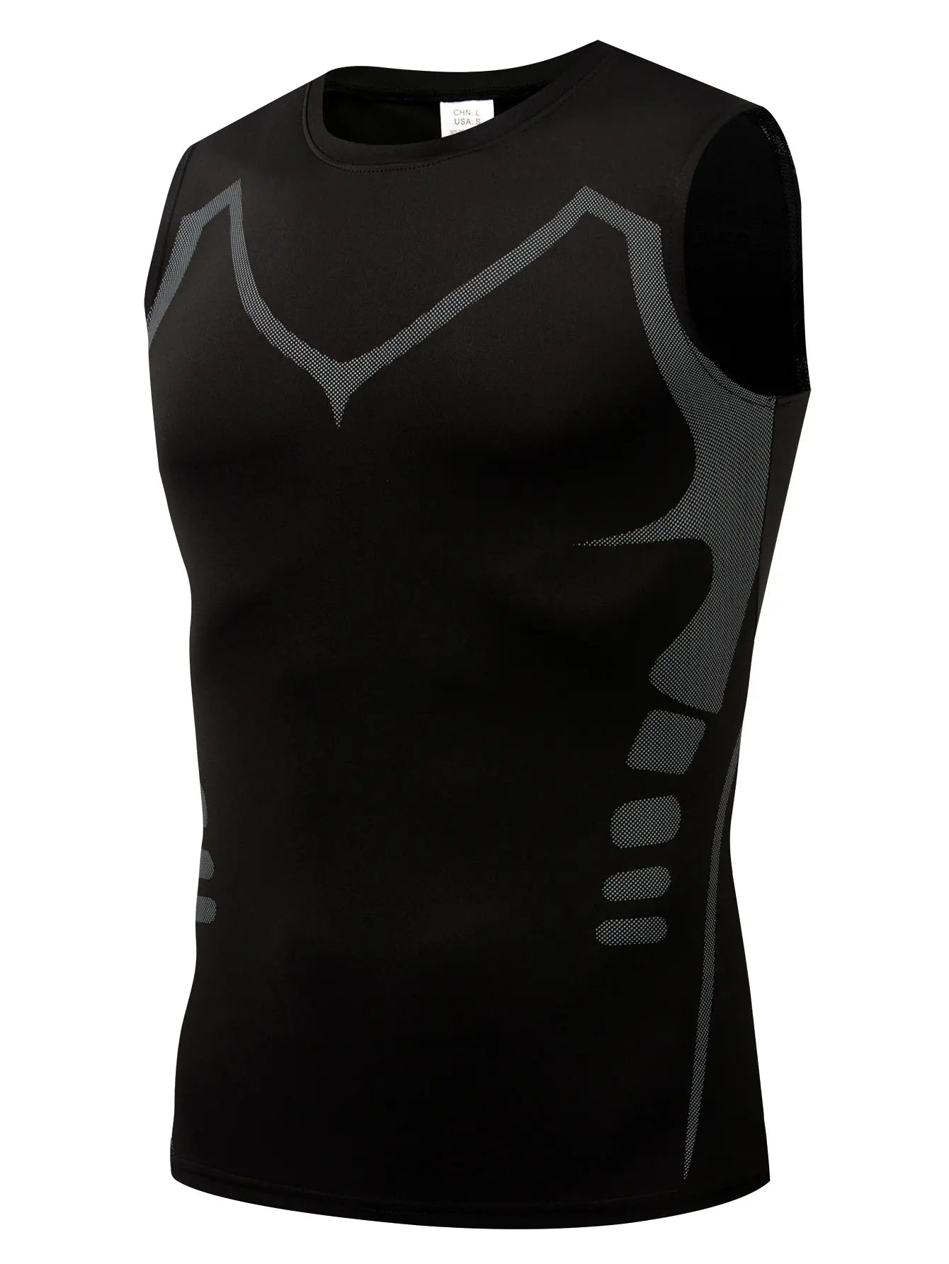 Mens Sleeveless Sports Vest Compression Wear - Fuzzy Sports