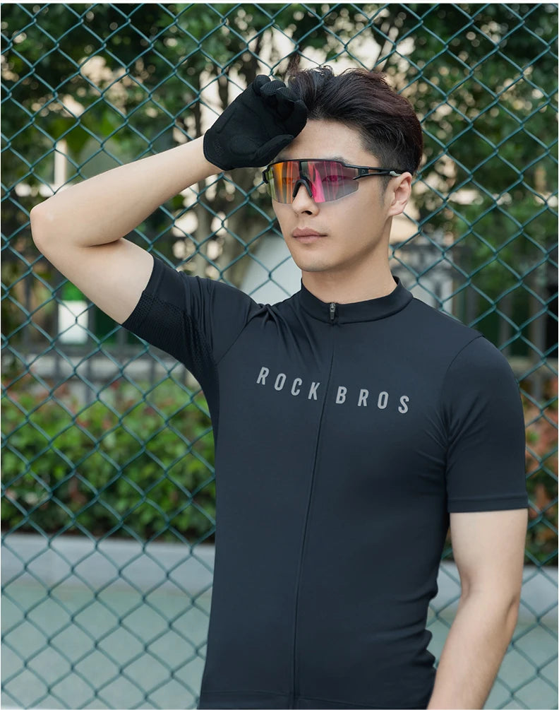 ROCKBROS Mens Full Finger Cycling Gloves Breathable Non-slip Touch Screen - Fuzzy Sports