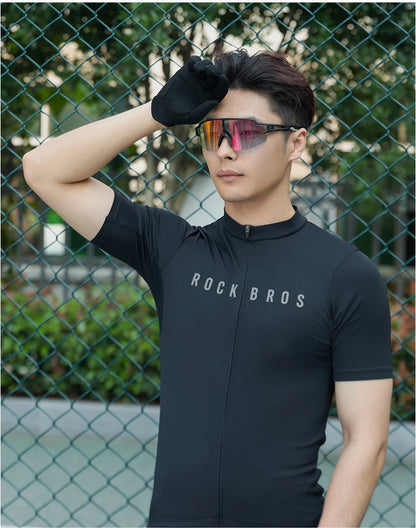 ROCKBROS Mens Full Finger Cycling Gloves Breathable Non-slip Touch Screen - Fuzzy Sports