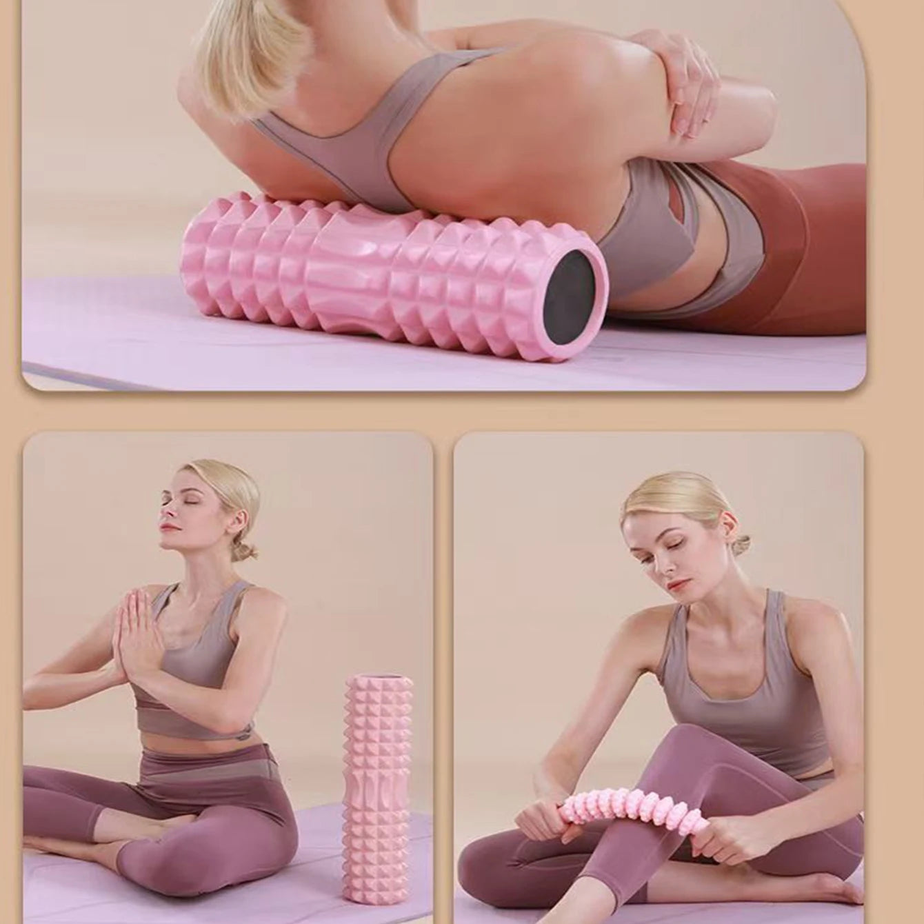 Yoga pilates foam roller muscle massage fitness equipment