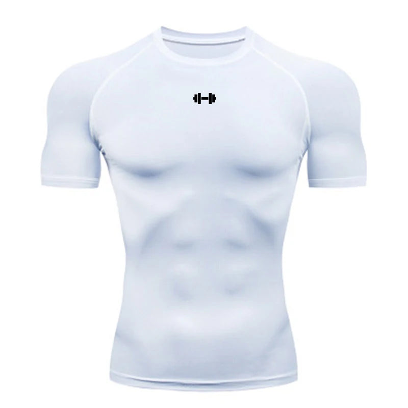 Mens Compression T Shirt Sportswear - Fuzzy Sports