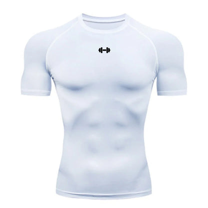Mens Compression T Shirt Sportswear - Fuzzy Sports
