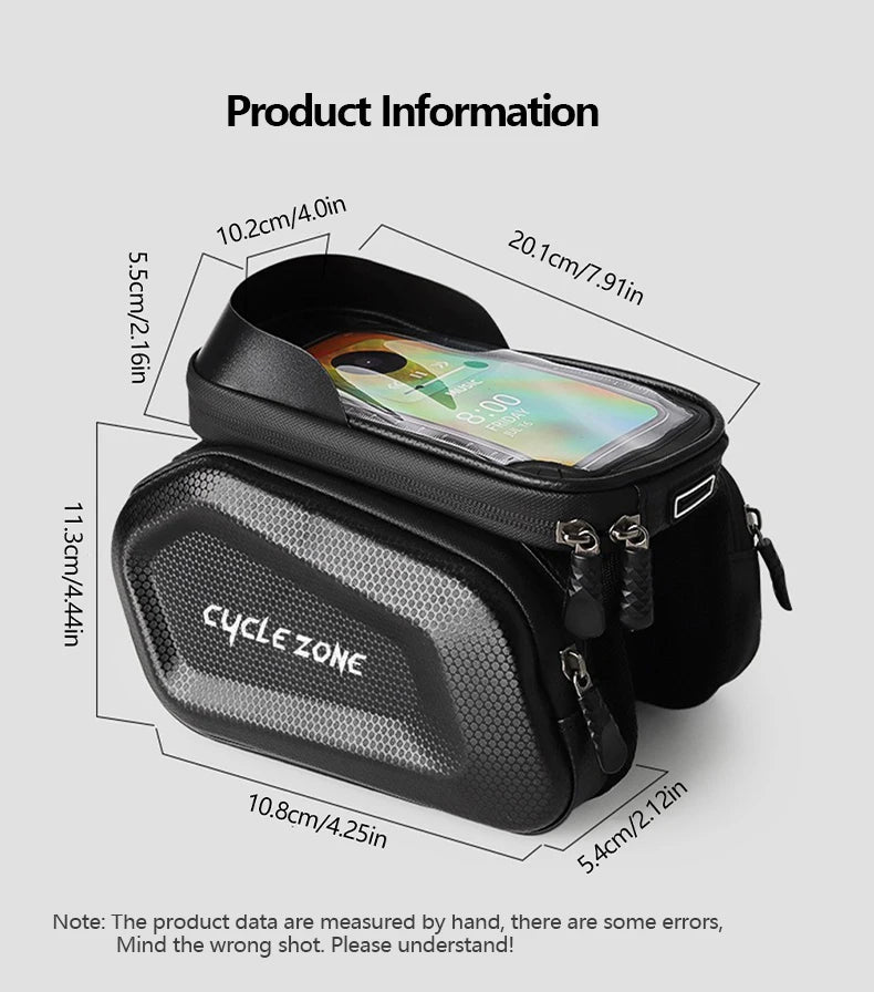 Bicycle Bags Bike Top Front Tube Frame Bag Touchscreen Phone Holder Case Storage MTB Road Bike Bag Cycling Accessories and Parts