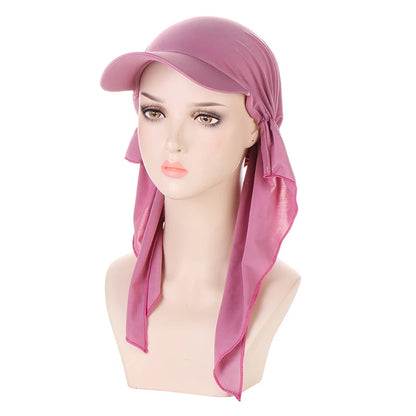 Summer Sport Outdoor Caps for Women Headscarf Hijabs Islamic Clothing for Women Baseball Hat Fashion Hat Hijab