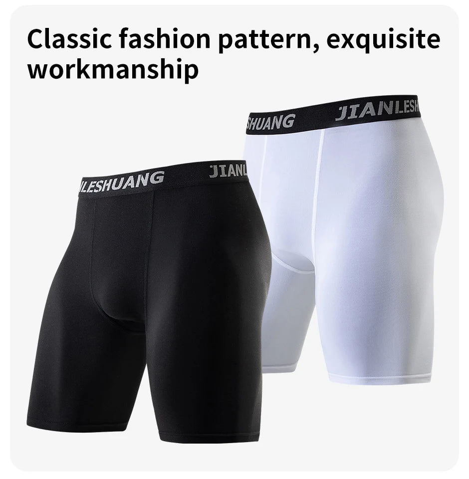 1/5 Pcs Men's Plus Black And White Sports Underwear - Fuzzy Sports