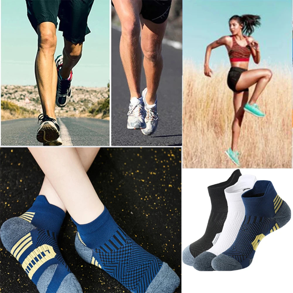 3Pair Fitness Sports Socks Non-Slip Men Women - Fuzzy Sports