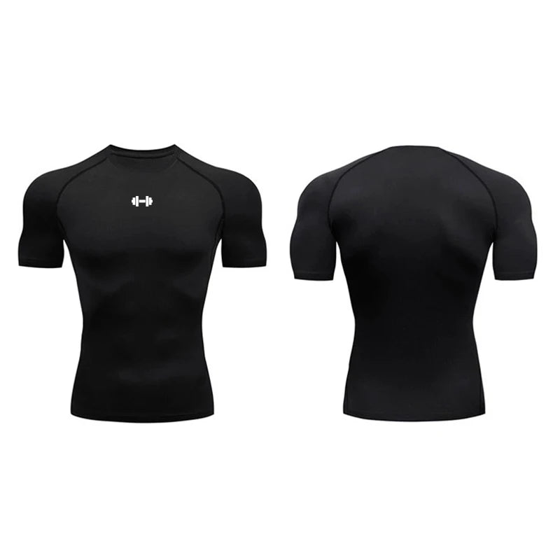 Mens Compression T Shirt Sportswear - Fuzzy Sports