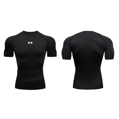 Mens Compression T Shirt Sportswear - Fuzzy Sports