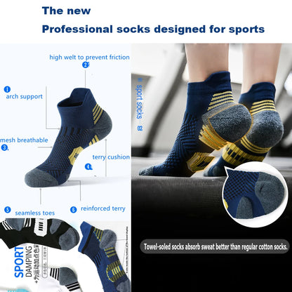 3Pair Fitness Sports Socks Non-Slip Men Women - Fuzzy Sports