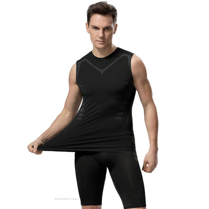 Men's Compression Shirt Short Sleeve Quick Dry Top - Fuzzy Sports
