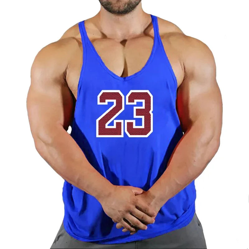 Mens Sleeveless Singlet Vest Gym Top - Fuzzy Sports