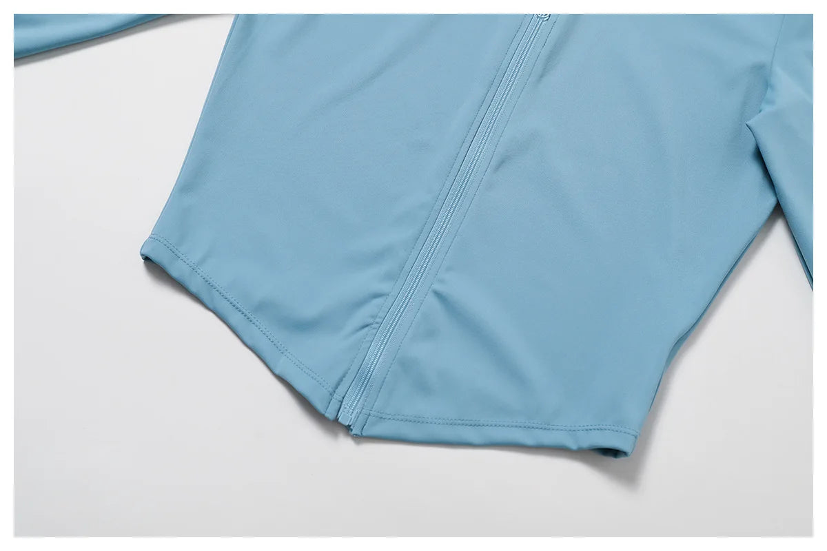 Women's Outdoor Running Fitness Wear Set Long sleeved Single Piece Top And Shorts - Fuzzy Sports