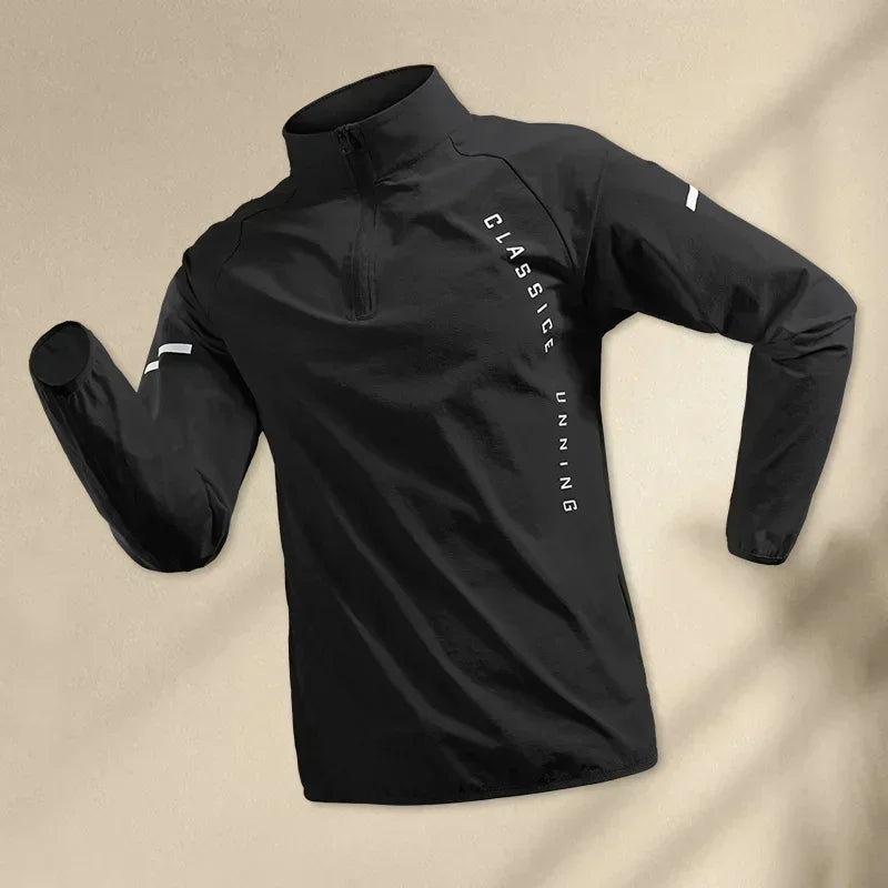 2025 White Men Running Jackets Gym Zipper Sport Jacket Training Fitness Casual Running Sportswear