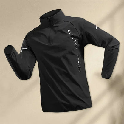 2025 White Men Running Jackets Gym Zipper Sport Jacket Training Fitness Casual Running Sportswear