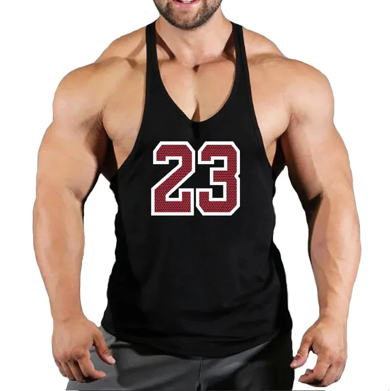 Mens Sleeveless Singlet Vest Gym Top - Fuzzy Sports