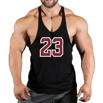 Mens Sleeveless Singlet Vest Gym Top - Fuzzy Sports
