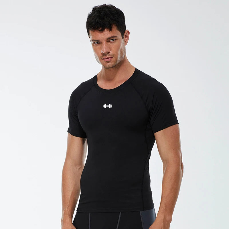 Mens Compression T Shirt Sportswear - Fuzzy Sports