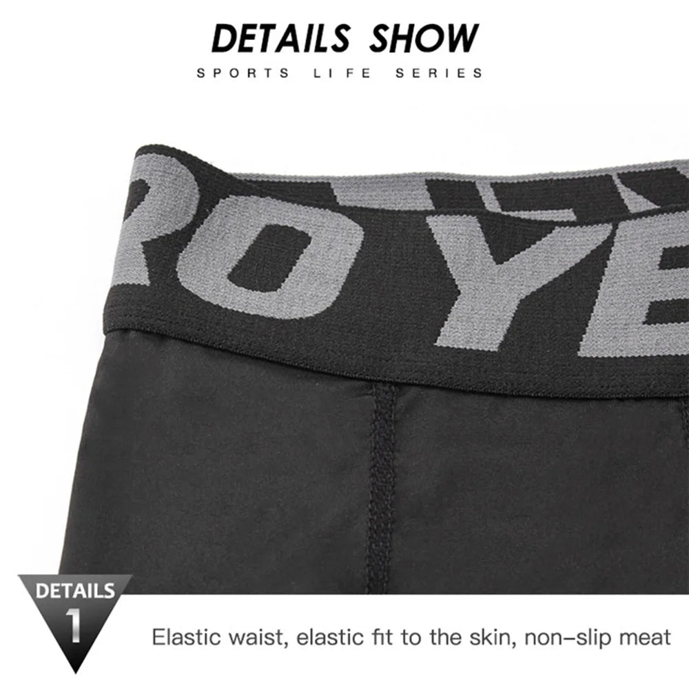 Sports Shorts Men Compression Running Shorts With Pocket Quick Dry Workout Gym Shorts Fitness Sport Leggings for Men