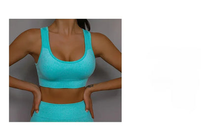 Yoga Suit Yoga Sports Underwear Women's Fitness Suit Vest Running Sports Yoga Shorts Set Yoga Set  Workout Set