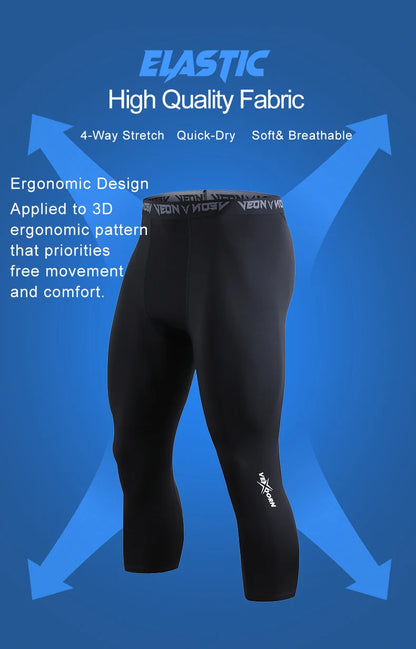 Mens Compression Pants Leggings Sports Baselayer Tights
