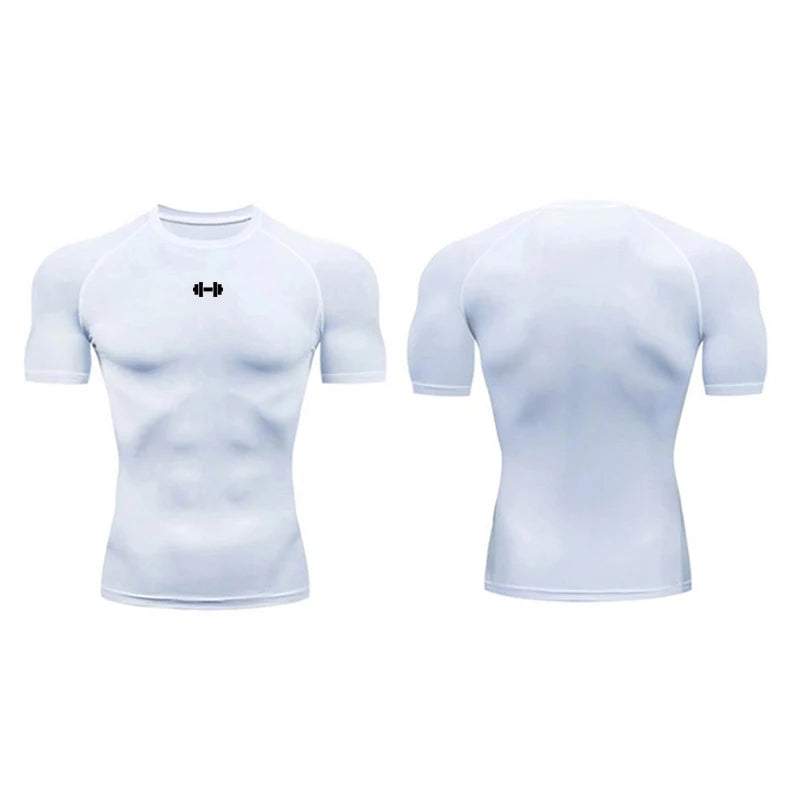 Mens Compression T Shirt Sportswear - Fuzzy Sports