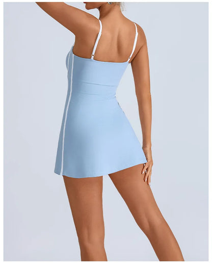 Womens Sports Tennis Dress with Pad - Fuzzy Sports