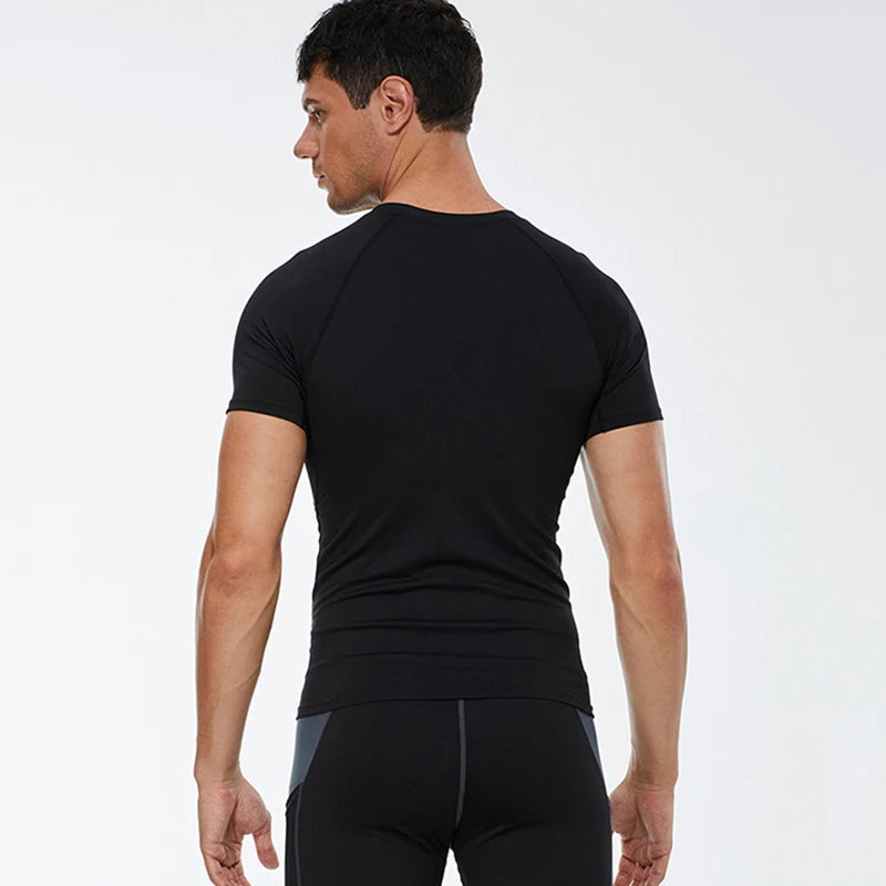 Mens Compression T Shirt Sportswear - Fuzzy Sports
