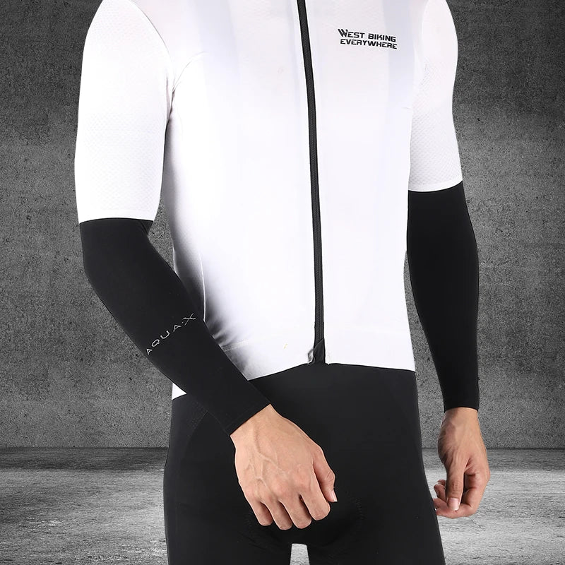 WEST BIKING Ice Silk Sports Arm Sleeves - Fuzzy Sports